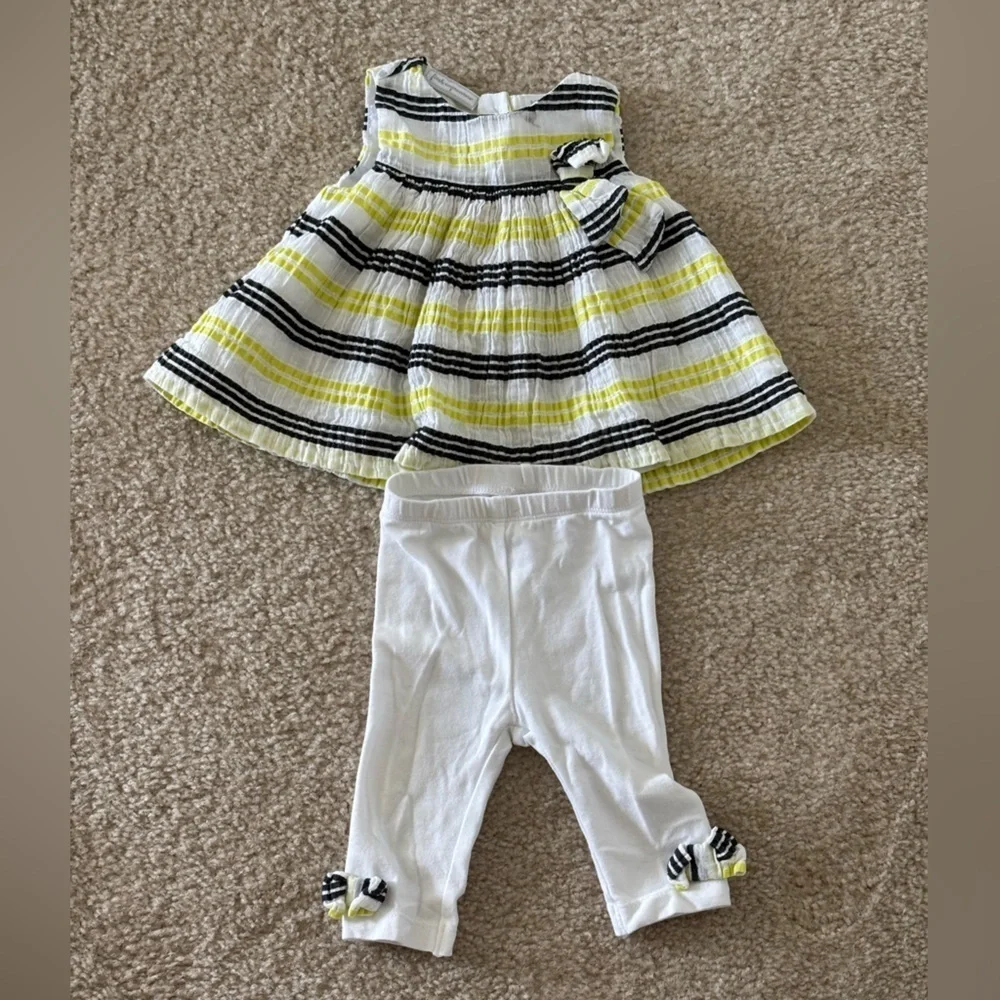 LOT 0-3 Mos. Baby Girl Dresses with bottoms